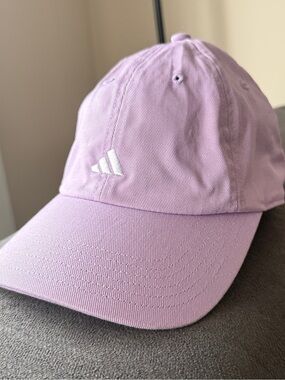 adidas Lavender-Purple Baseball Cap with White Logo